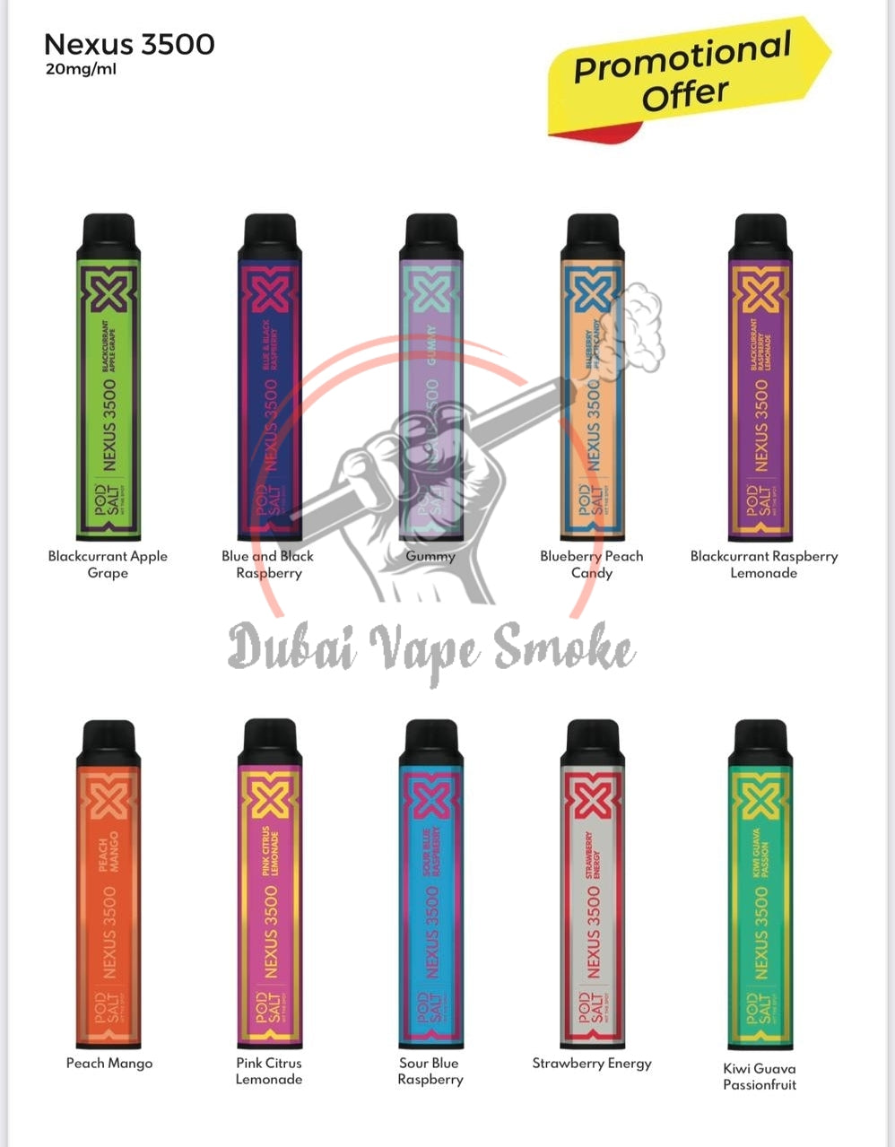 Nexus 3500 puffs disposable vape