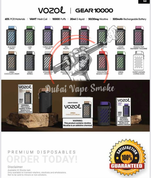 Best Vozol Gear 10000 puffs disposable vape