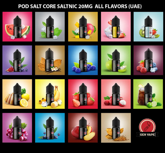 POD SALT CORE SALT 30 ML SALT NIC E LUQUiD 20 mg