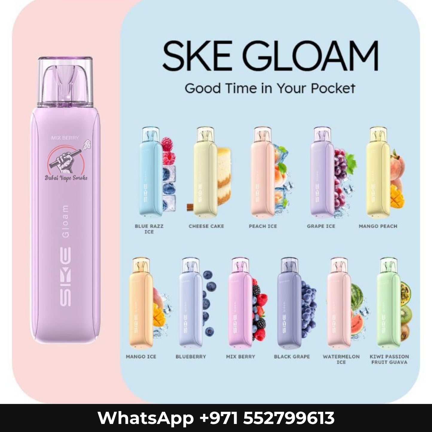 Buy SKE Gloam 5000 Puffs Vape 20mg in Dubai – Dubai Vape Smoke