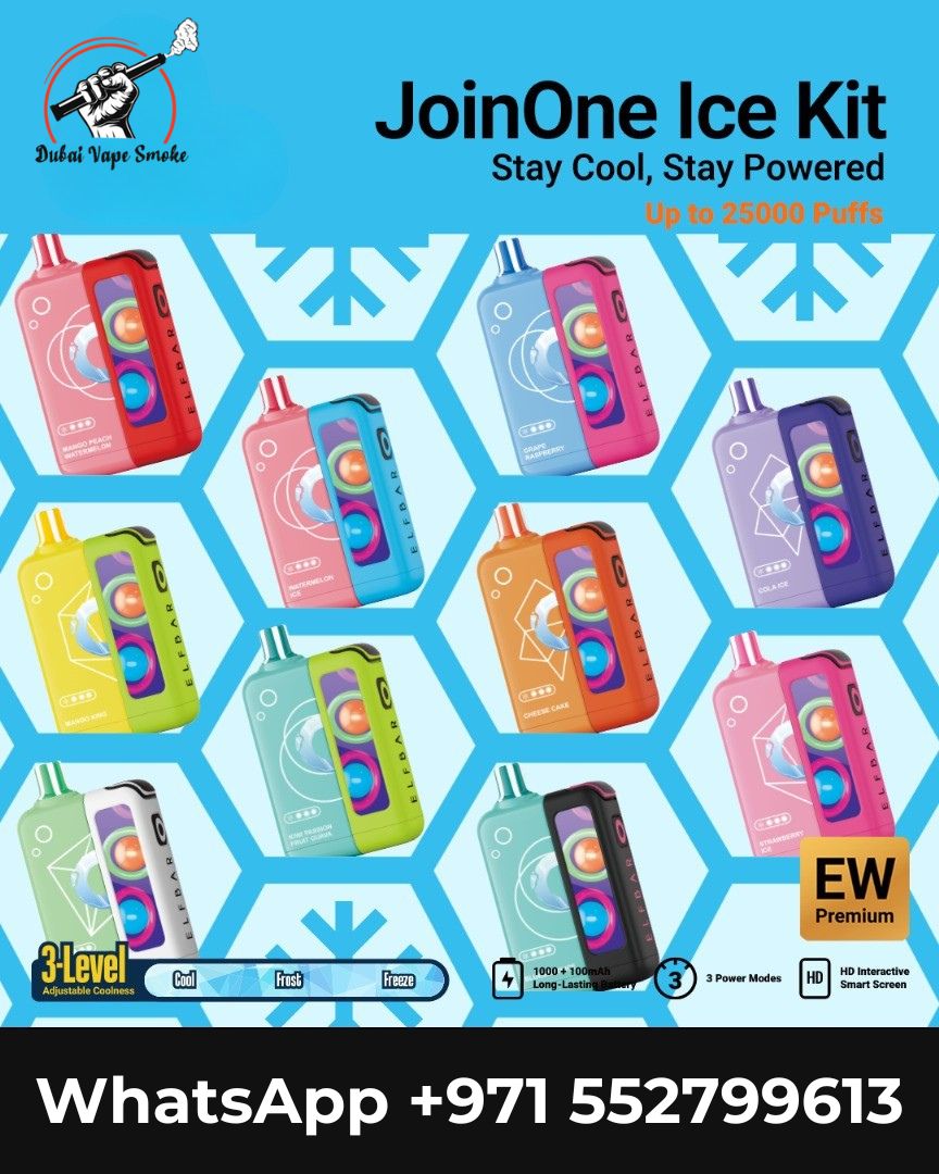 ELF BAR JoinOne Ice Kit 25000 Puffs Disposable Vape Dubai | UAE Dubai Vape Smoke ELF BAR JoinOne Ice Kit 25000 Puffs Disposable Vape Dubai | UAE Dubai Vape Smoke