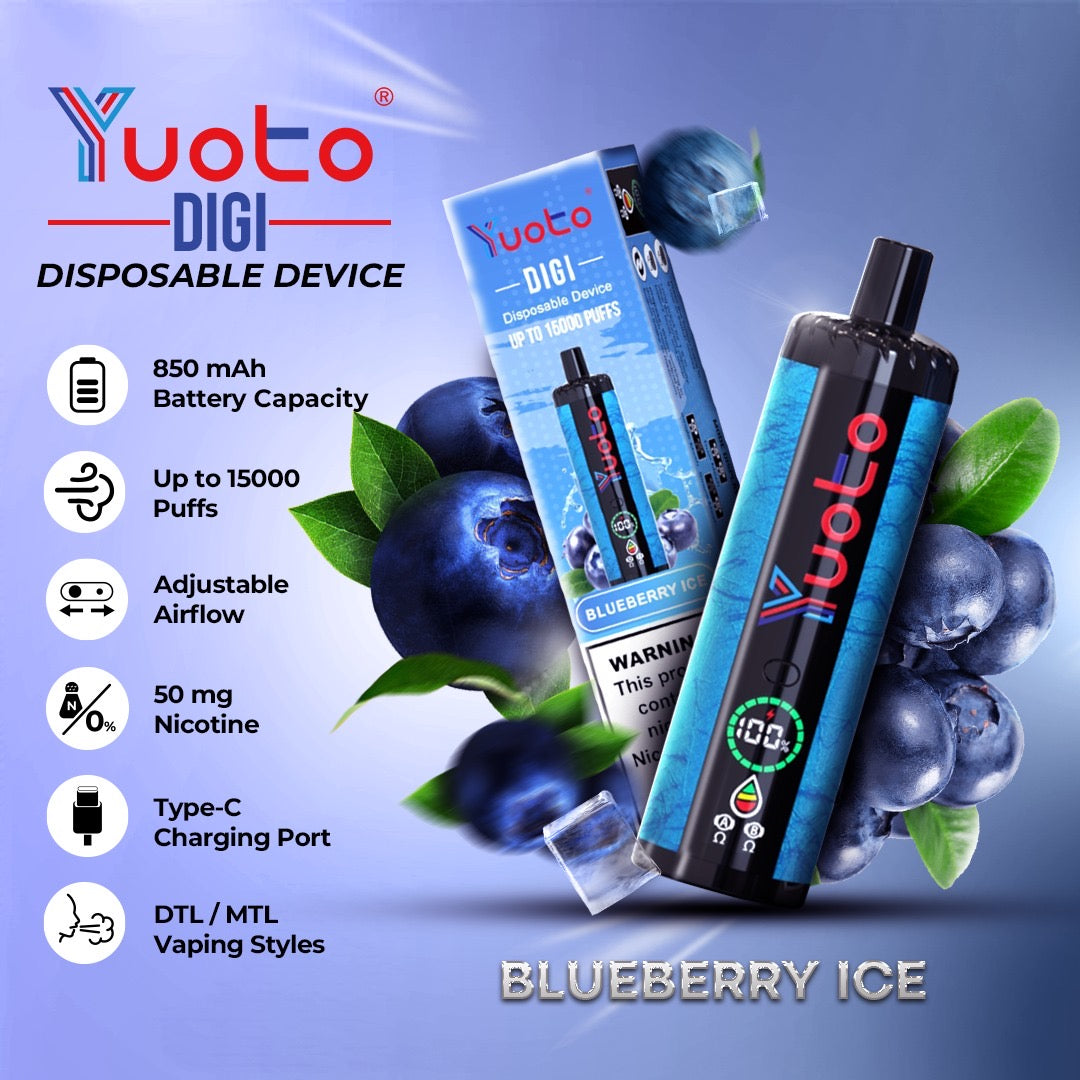 Yuoto digi 15000 puffs
