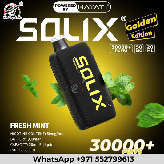 Hayati Solix 30000 Puffs Golden Edition Disposable Vape Dubai