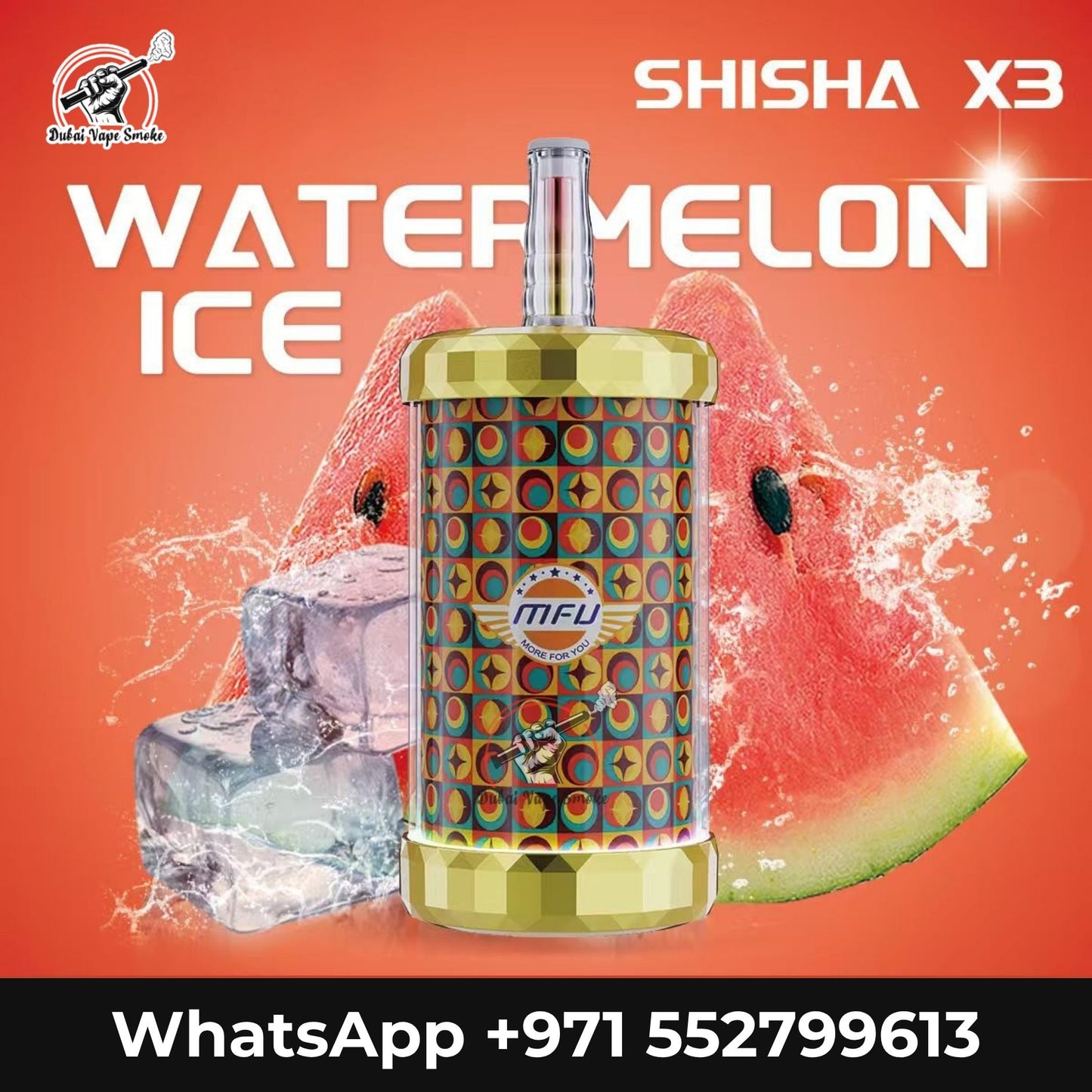 MFU SHISHA X3 150000 Puffs Hookah Disposable Vape Dubai | UAE