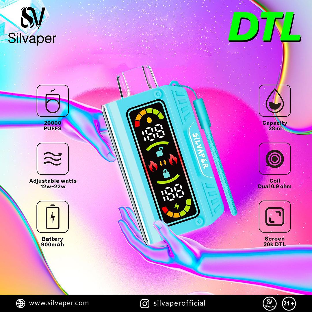 Silvaper 20,000 Puffs Disposable Vape Kit Dubai Vape Smoke Silvaper 20,000 Puffs Disposable Vape Kit Dubai Vape Smoke