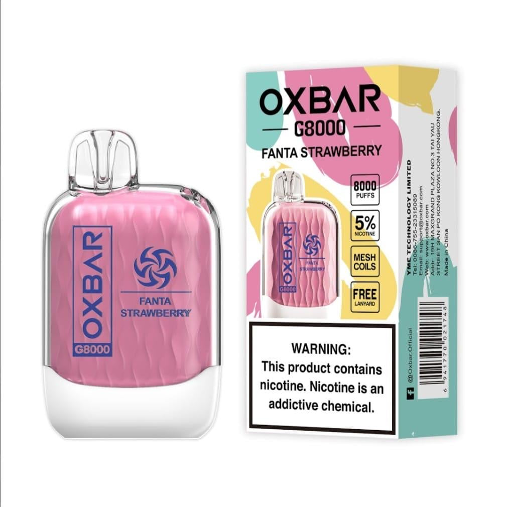 Oxbar G 8000 puffs disposable vape