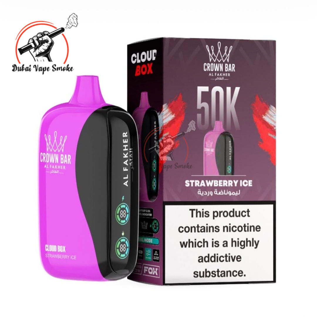 Al Fakher Crown Bar Cloud Box 50K Puffs | Dubai Vape Smoke   