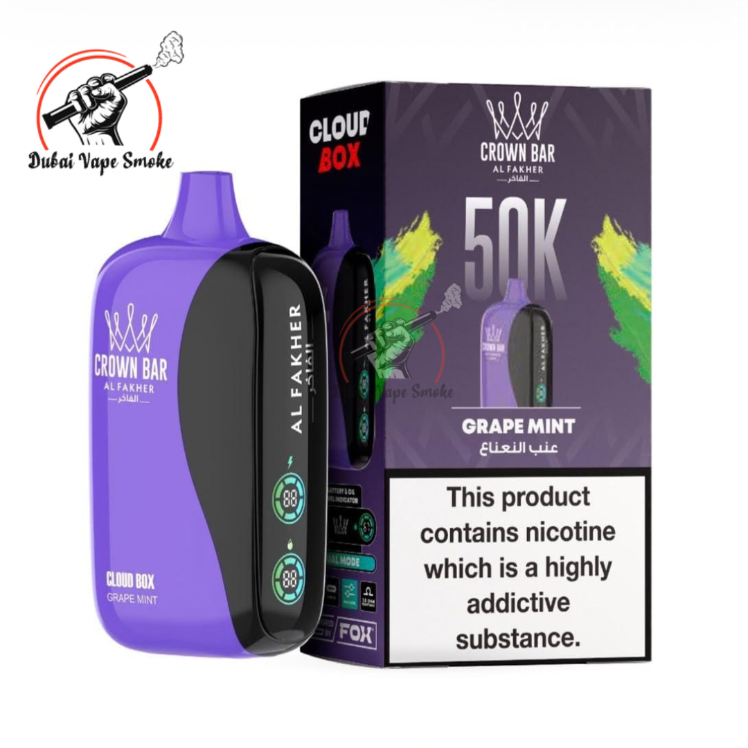 Al Fakher Crown Bar Cloud Box 50K Puffs | Dubai Vape Smoke   