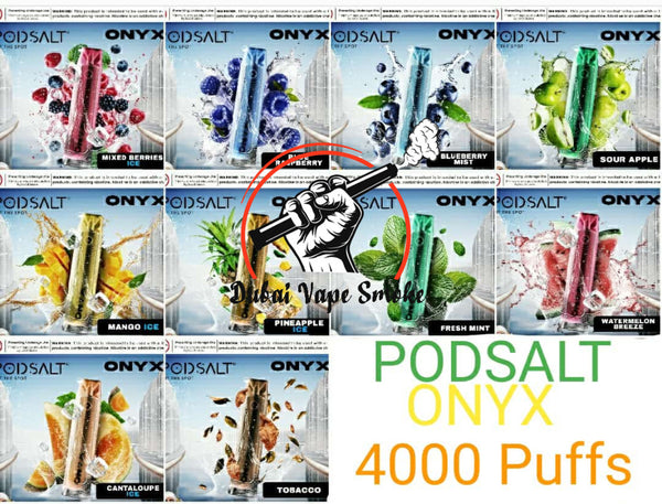 Pod salt-onyx cloud 4000 puffs disposable vape in Dubai vape smoke