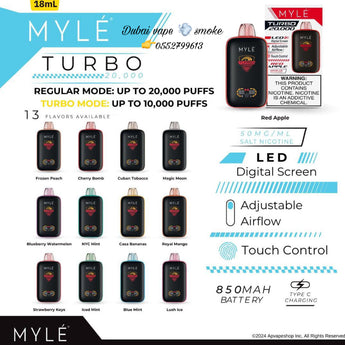 Myle Turbo 20000 Puffs Disposable Vape 5%