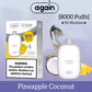 Again 8000 puffs disposable vape 5% nicotine