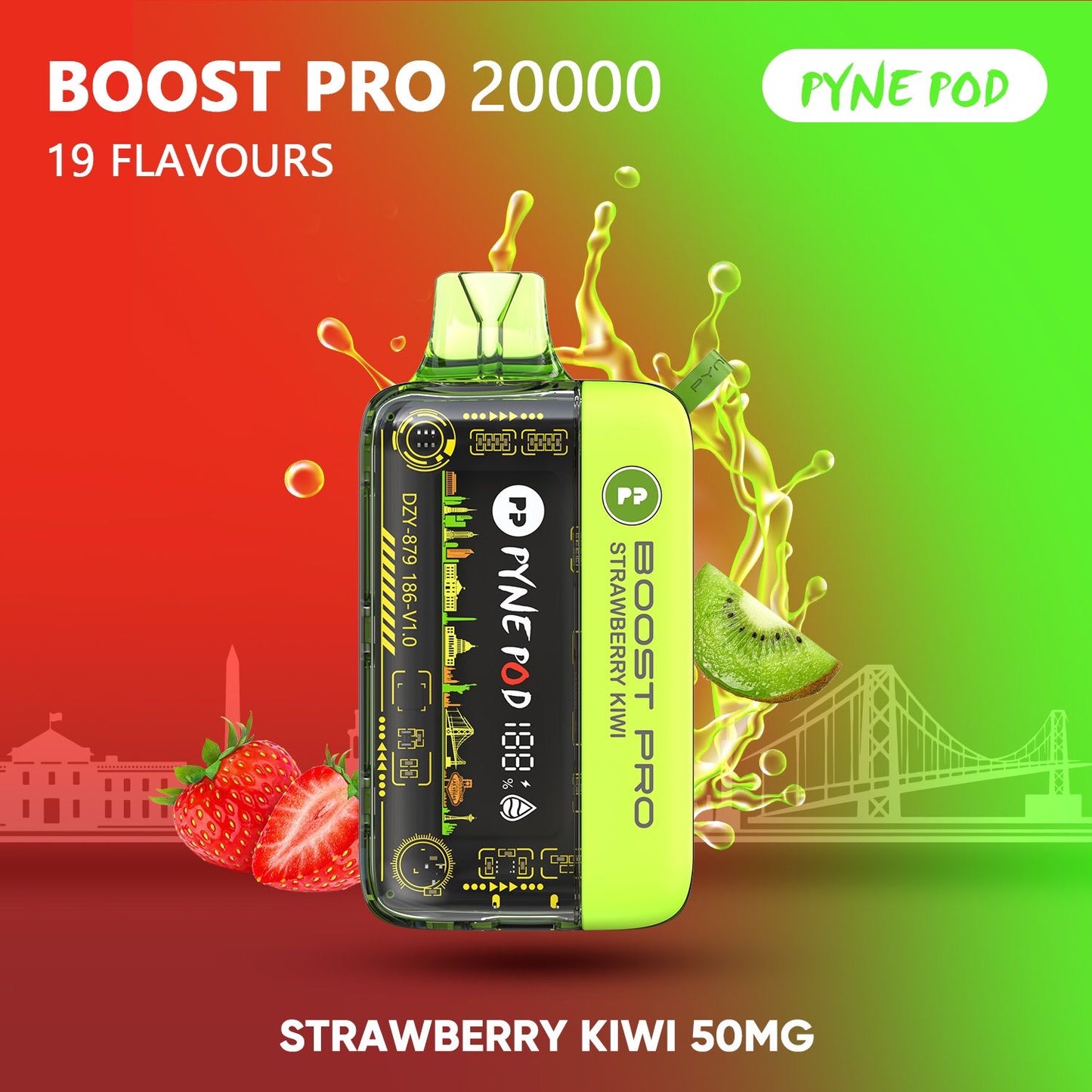 Pyne Pod Boost Pro 20000 Puffs Disposable Vape
