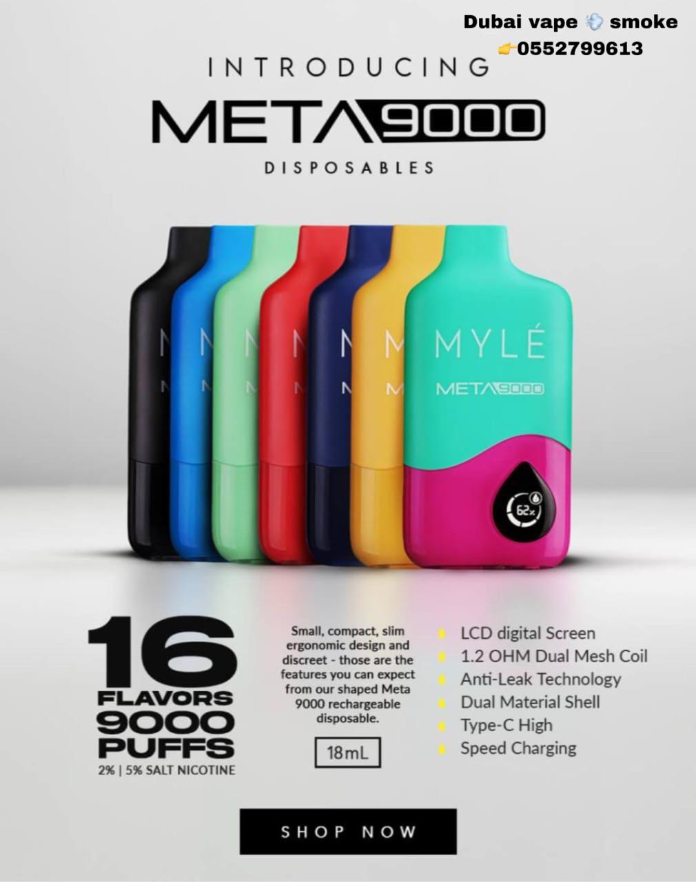 MYLE 9000 Puffs Disposable Vape