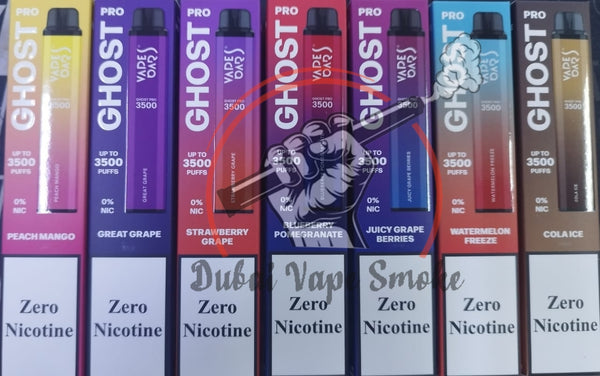 Ghost pro 3500 puffs disposable vape 0% nicotine