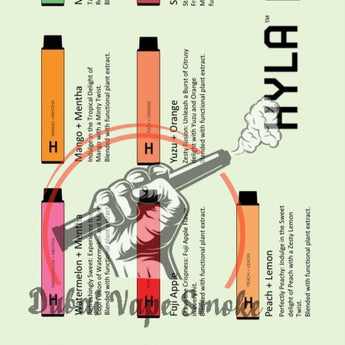 The HYLA 4500 0% nicotine disposable vape