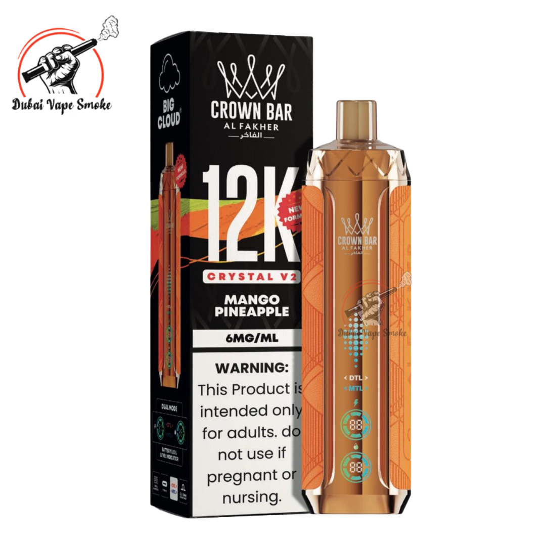 Al Fakher Crown Bar Crystal V2 12K Puffs | Dubai Vape