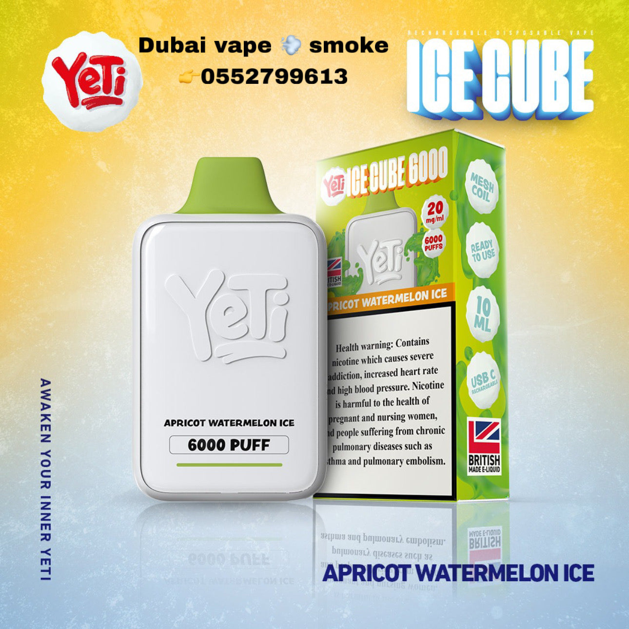 Yeti Ice Cube Disposable 6000 puffs