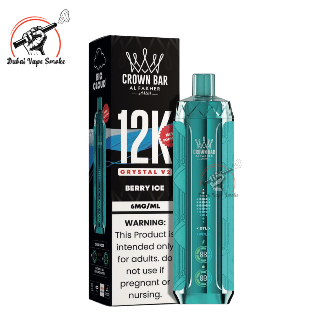 Al Fakher Crown Bar Crystal V2 12K Puffs | Dubai Vape