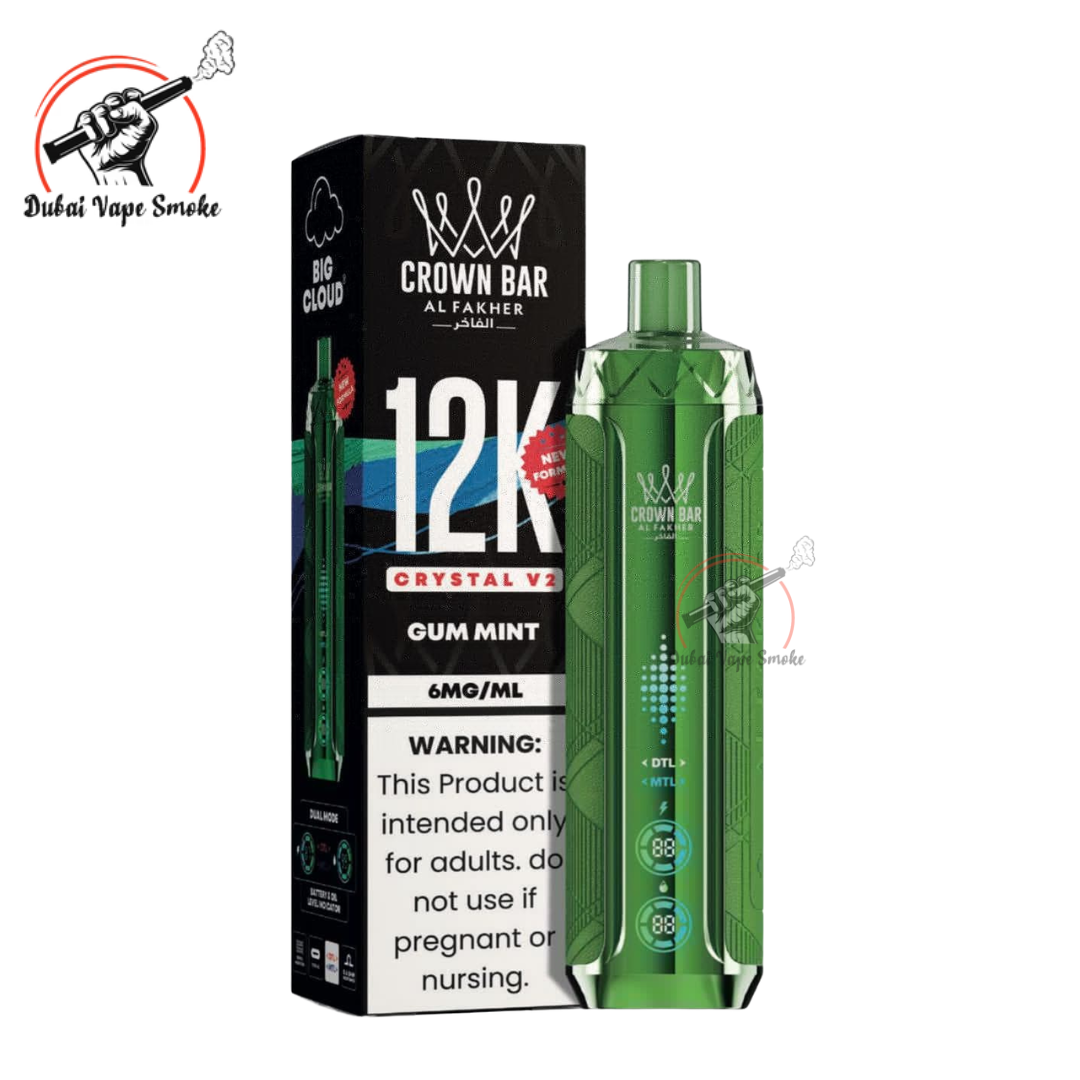 Al Fakher Crown Bar Crystal V2 12K Puffs | Dubai Vape