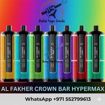 Al Fakher Crown Bar 15000 Puffs Hypermax Disposable Vape Dubai UAE