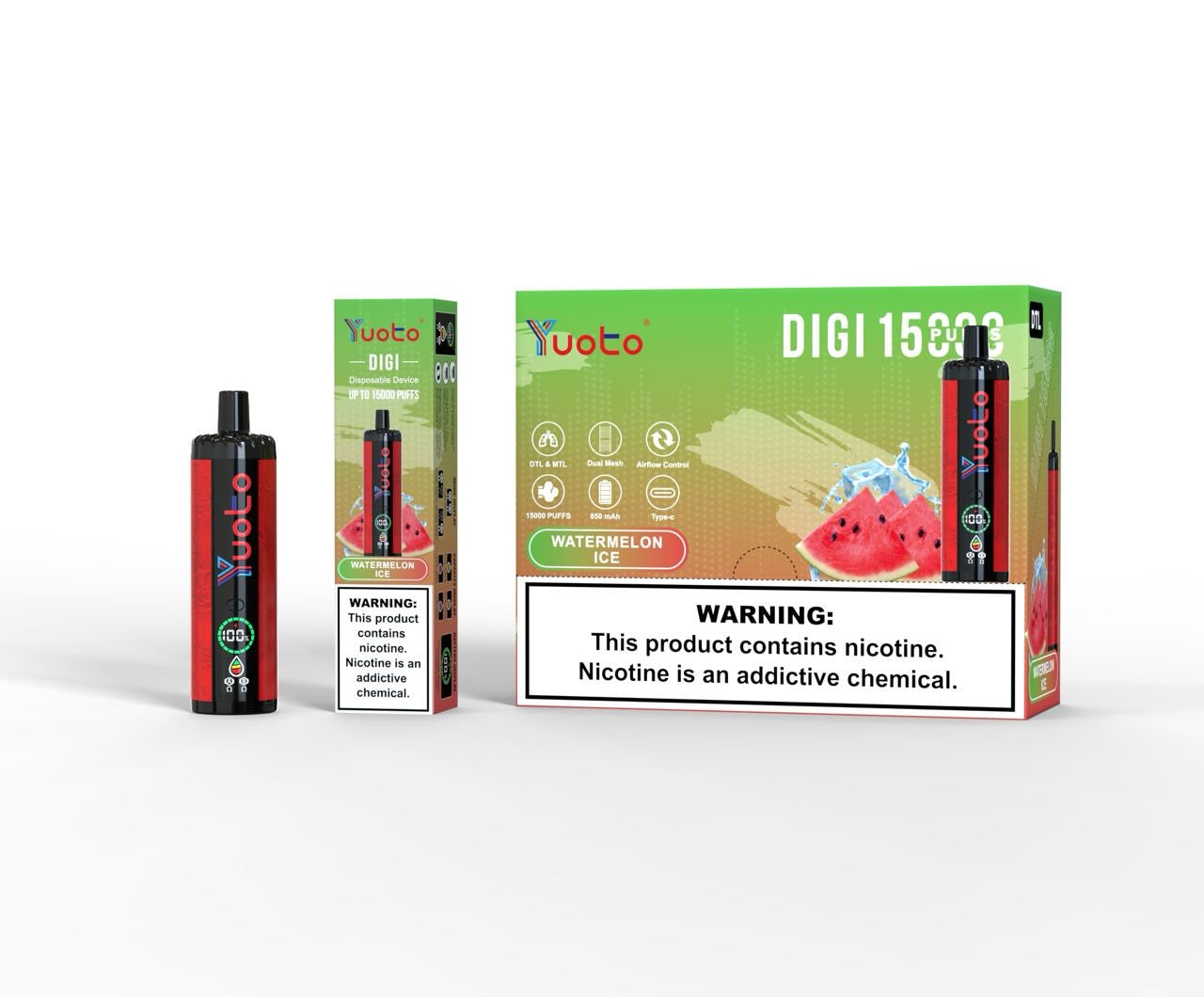 Yuoto digi 15000 puffs