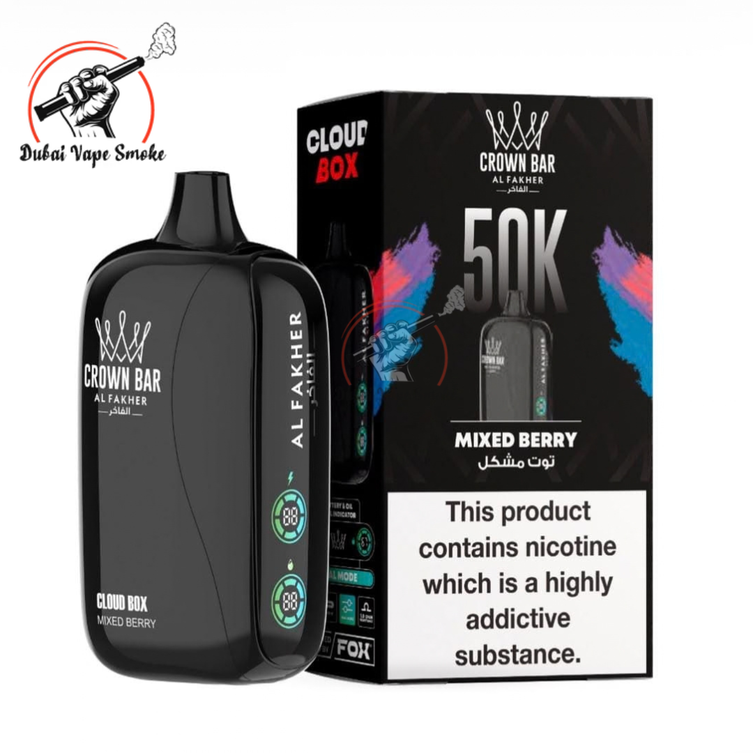 Al Fakher Crown Bar Cloud Box 50K Puffs | Dubai Vape Smoke   