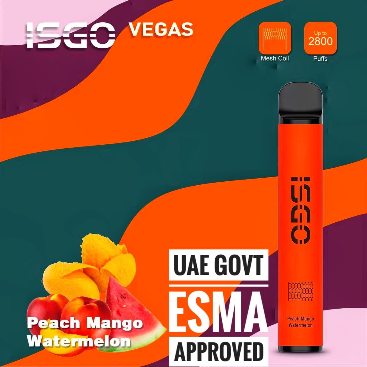 Isgo Vegas  2800 puffs disposable vape
