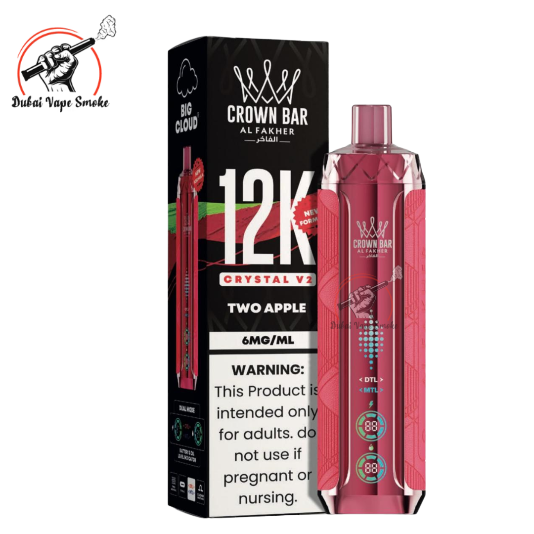 Al Fakher Crown Bar Crystal V2 12K Puffs | Dubai Vape
