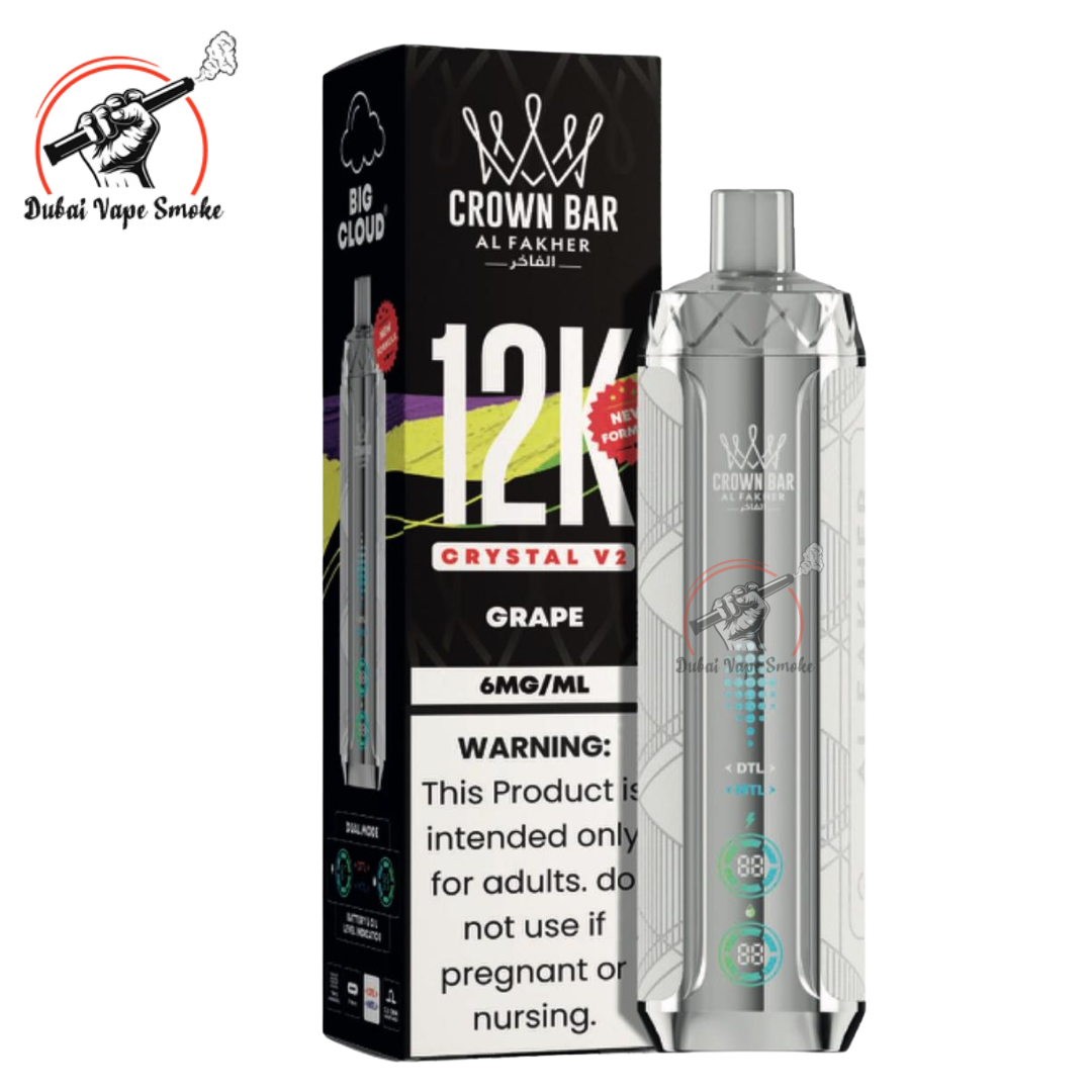 Al Fakher Crown Bar Crystal V2 12K Puffs | Dubai Vape