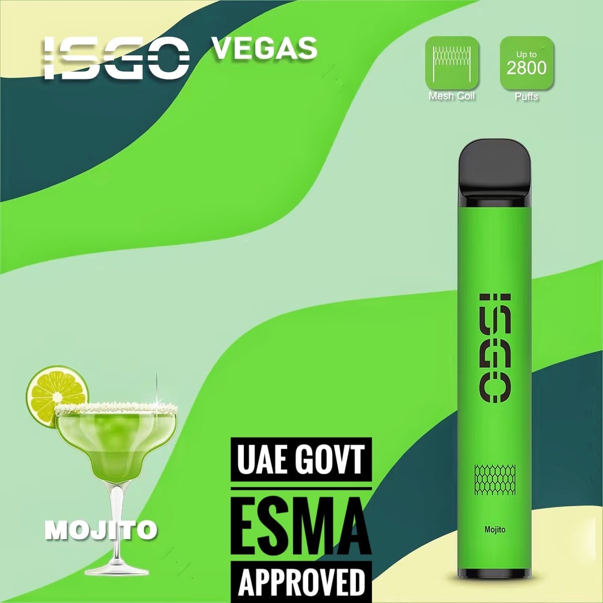 Isgo Vegas  2800 puffs disposable vape