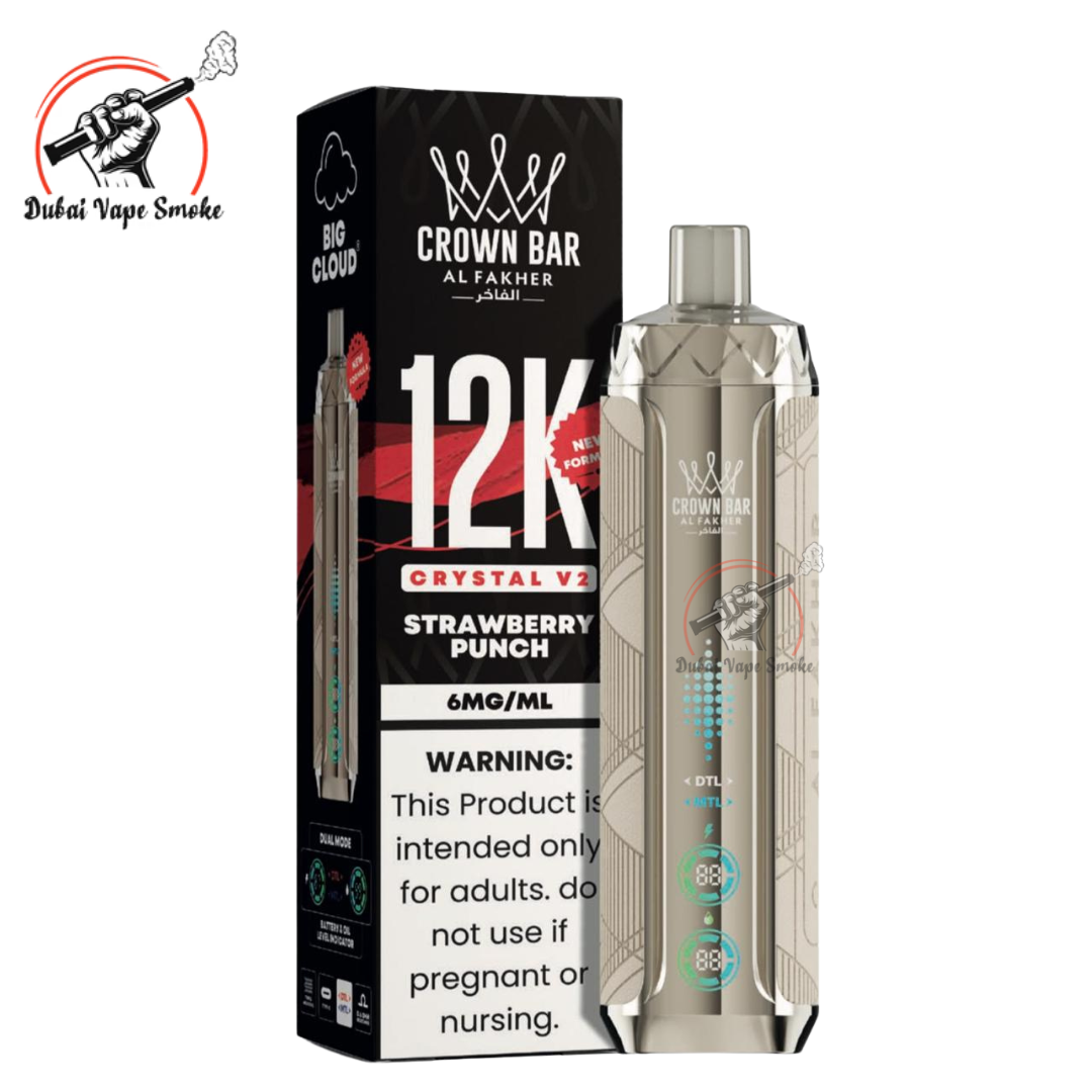 Al Fakher Crown Bar Crystal V2 12K Puffs | Dubai Vape