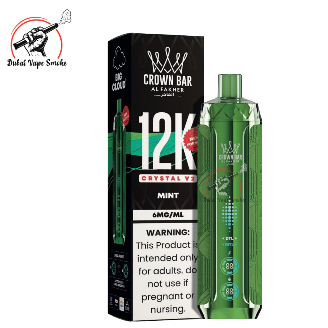 Al Fakher Crown Bar Crystal V2 12K Puffs | Dubai Vape