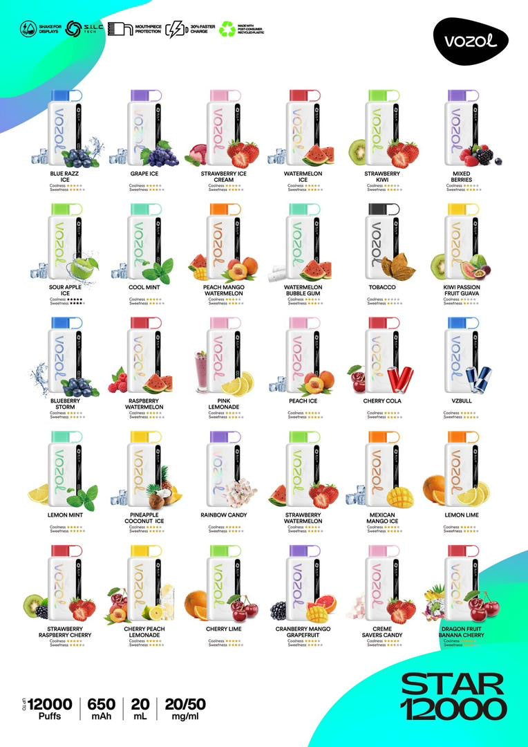 Vozol 12000 puffs disposable vape