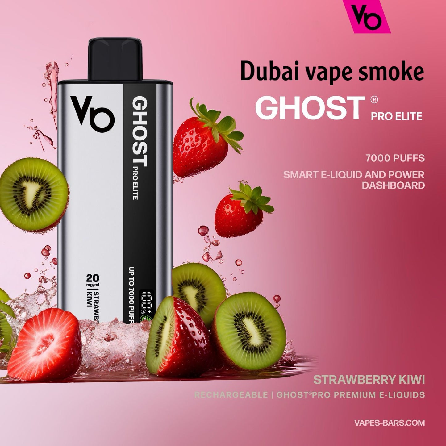 Ghost pro elite 7000 puffs disposable vape 2% nicotine in Dubai vape smoke
