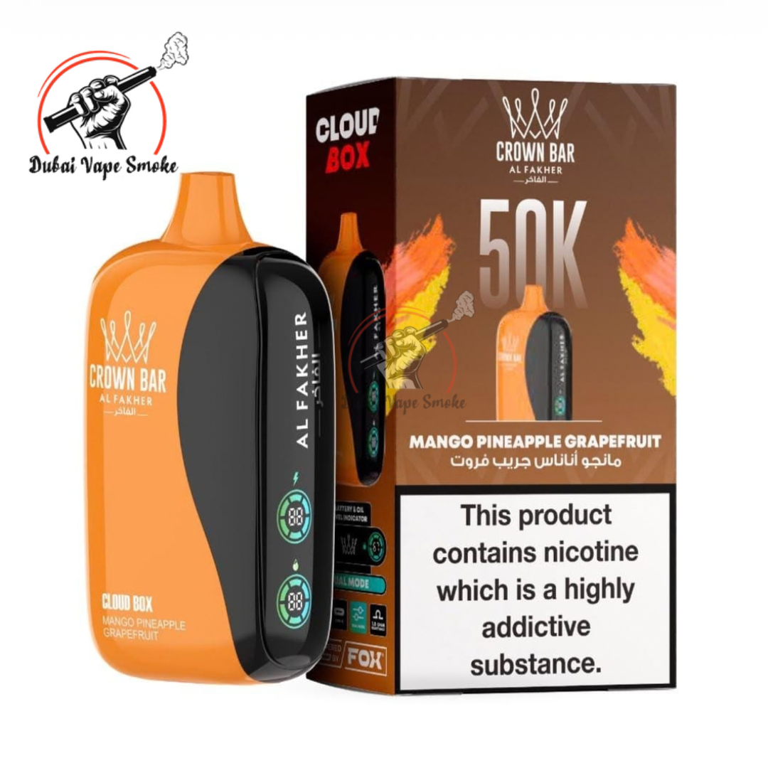 Al Fakher Crown Bar Cloud Box 50K Puffs | Dubai Vape Smoke   