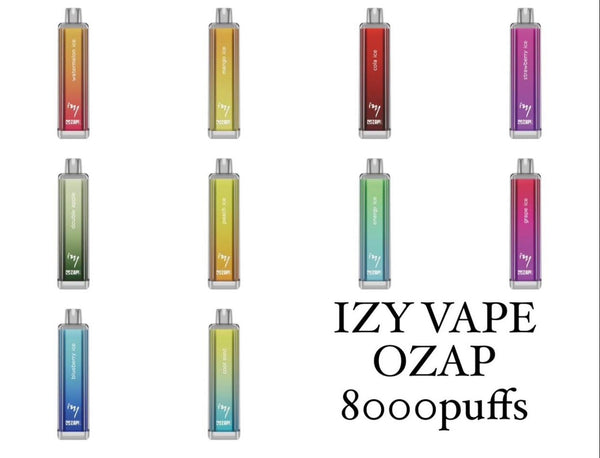 Izzy vape  ozap 8000 puffs disposable vape 5% (50 mg )