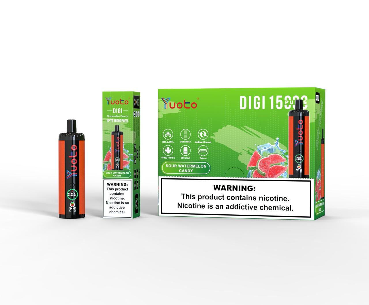 Yuoto digi 15000 puffs