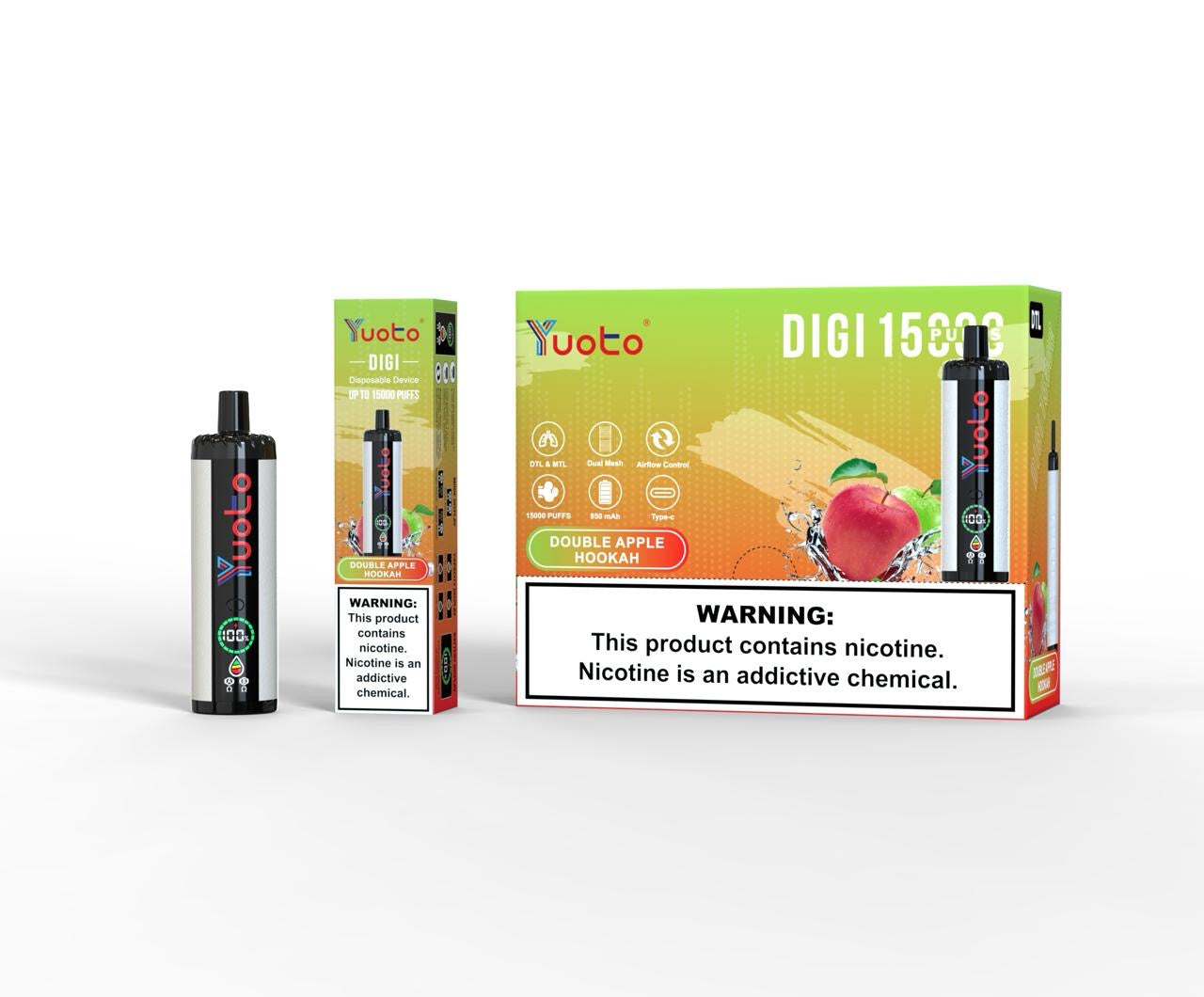 Yuoto digi 15000 puffs
