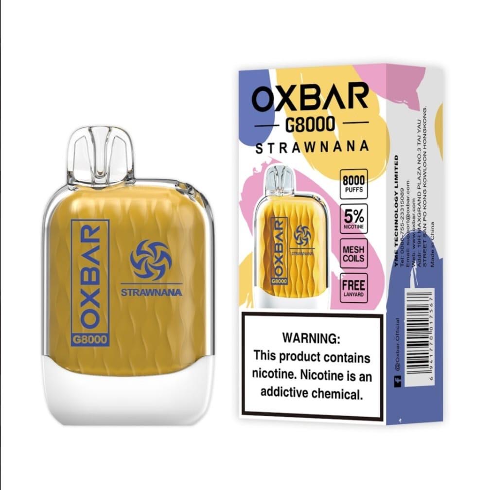 Oxbar G 8000 puffs disposable vape