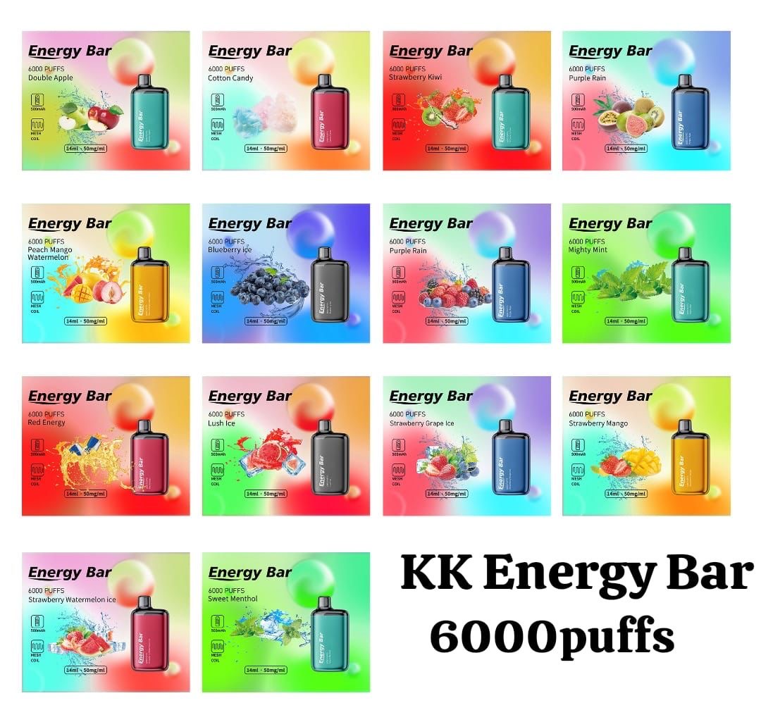 Kk Energy bar 6000 puffs disposable vape