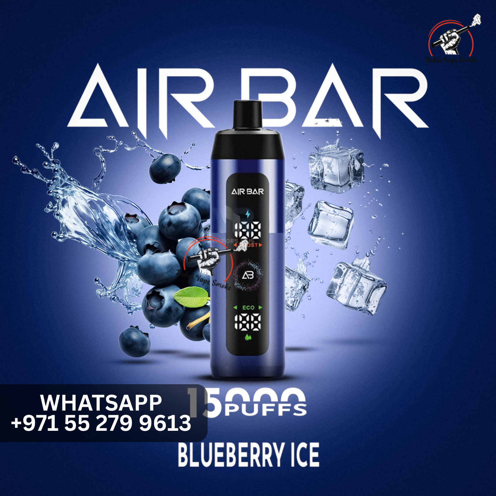 Air Bar 15,000 Puffs Disposable Vape  Smart LED Display  Dubai Vape