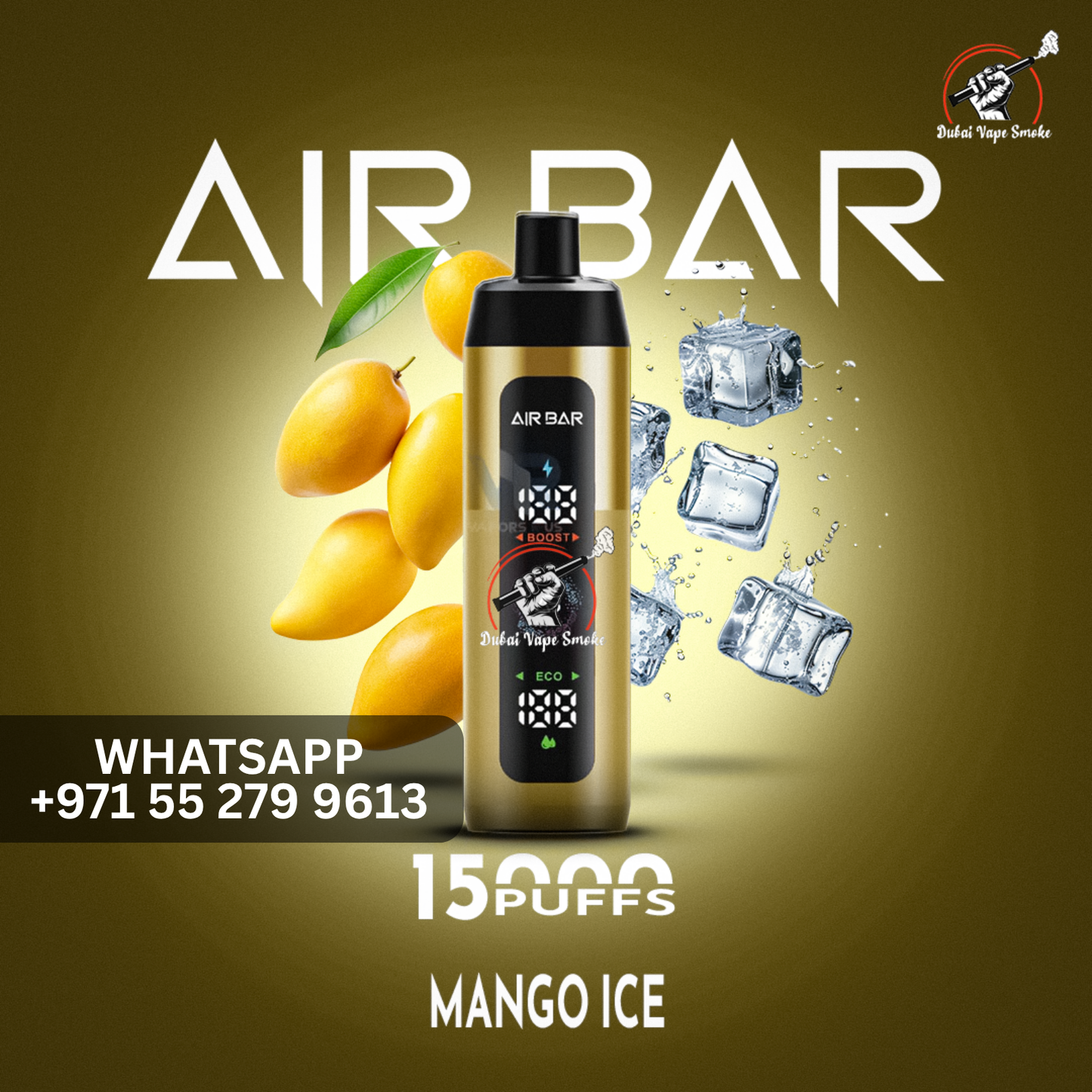 Air Bar 15,000 Puffs Disposable Vape  Smart LED Display  Dubai Vape