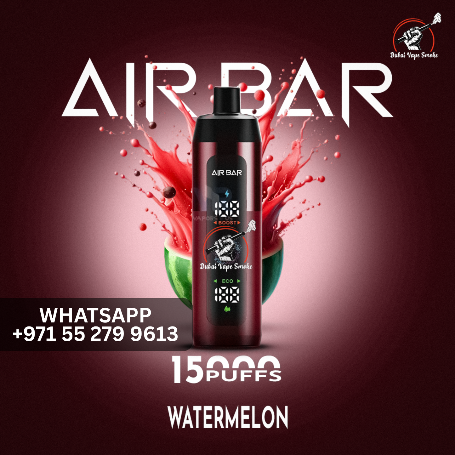 Air Bar 15,000 Puffs Disposable Vape  Smart LED Display  Dubai Vape