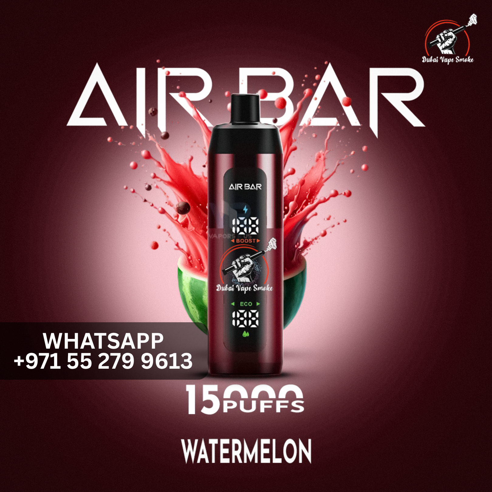 Air Bar 15,000 Puffs Disposable Vape  Smart LED Display  Dubai Vape