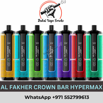 Al Fakher Crown Bar 15000 Puffs Hypermax Disposable Vape Dubai UAE