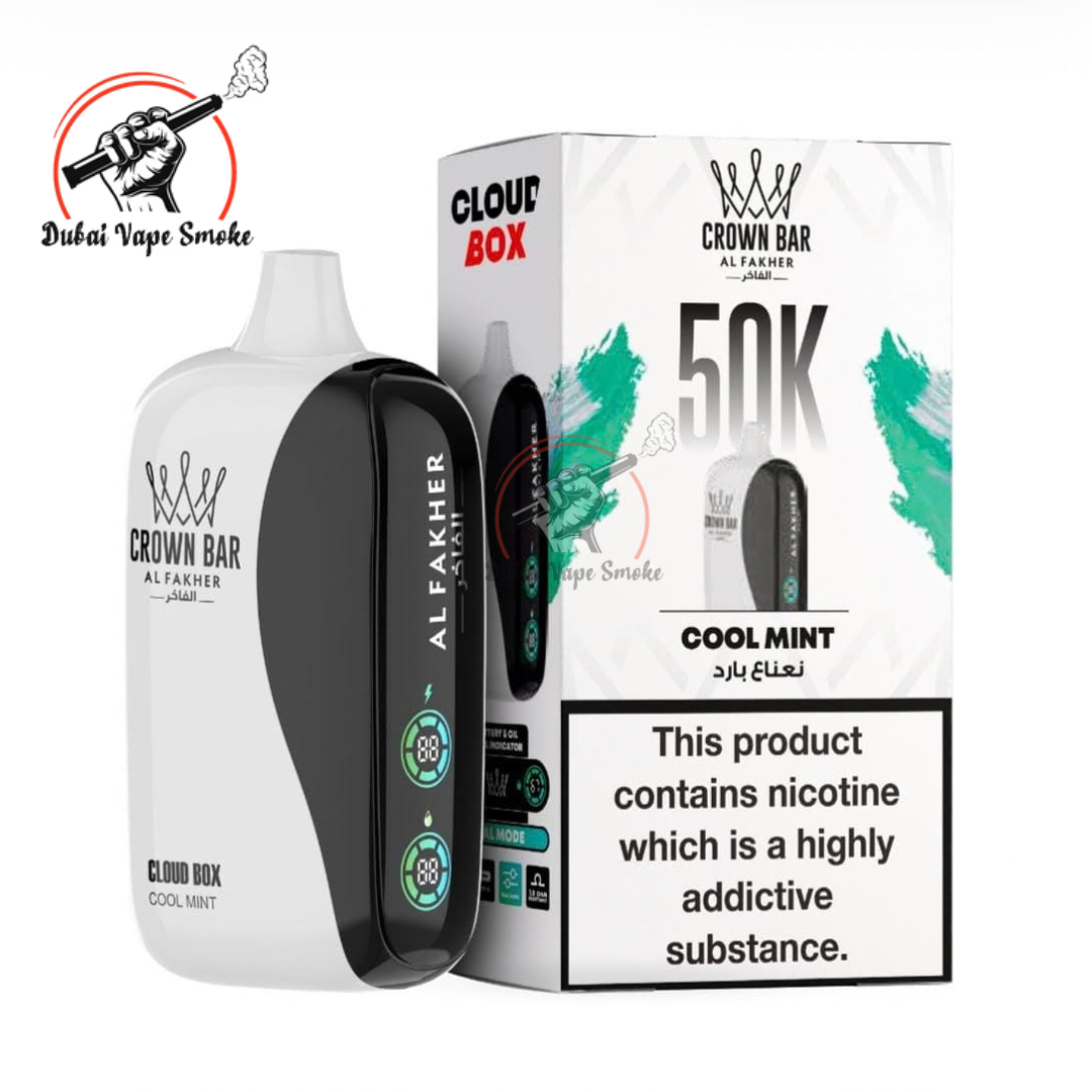 Al Fakher Crown Bar Cloud Box 50K Puffs | Dubai Vape Smoke   