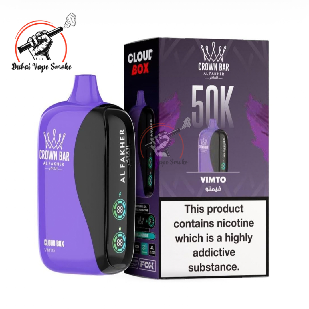 Al Fakher Crown Bar Cloud Box 50K Puffs | Dubai Vape Smoke   