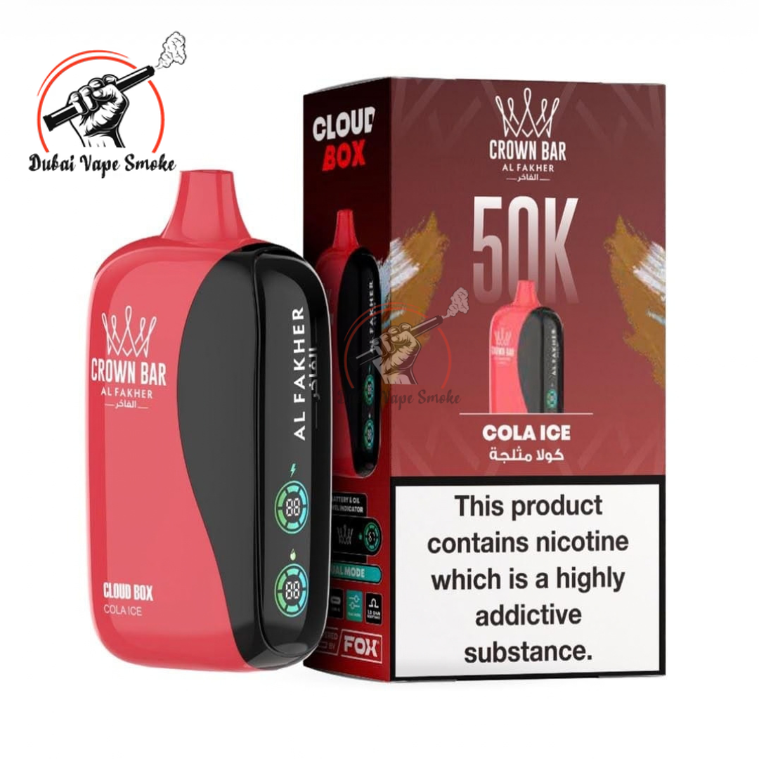 Al Fakher Crown Bar Cloud Box 50K Puffs | Dubai Vape Smoke   