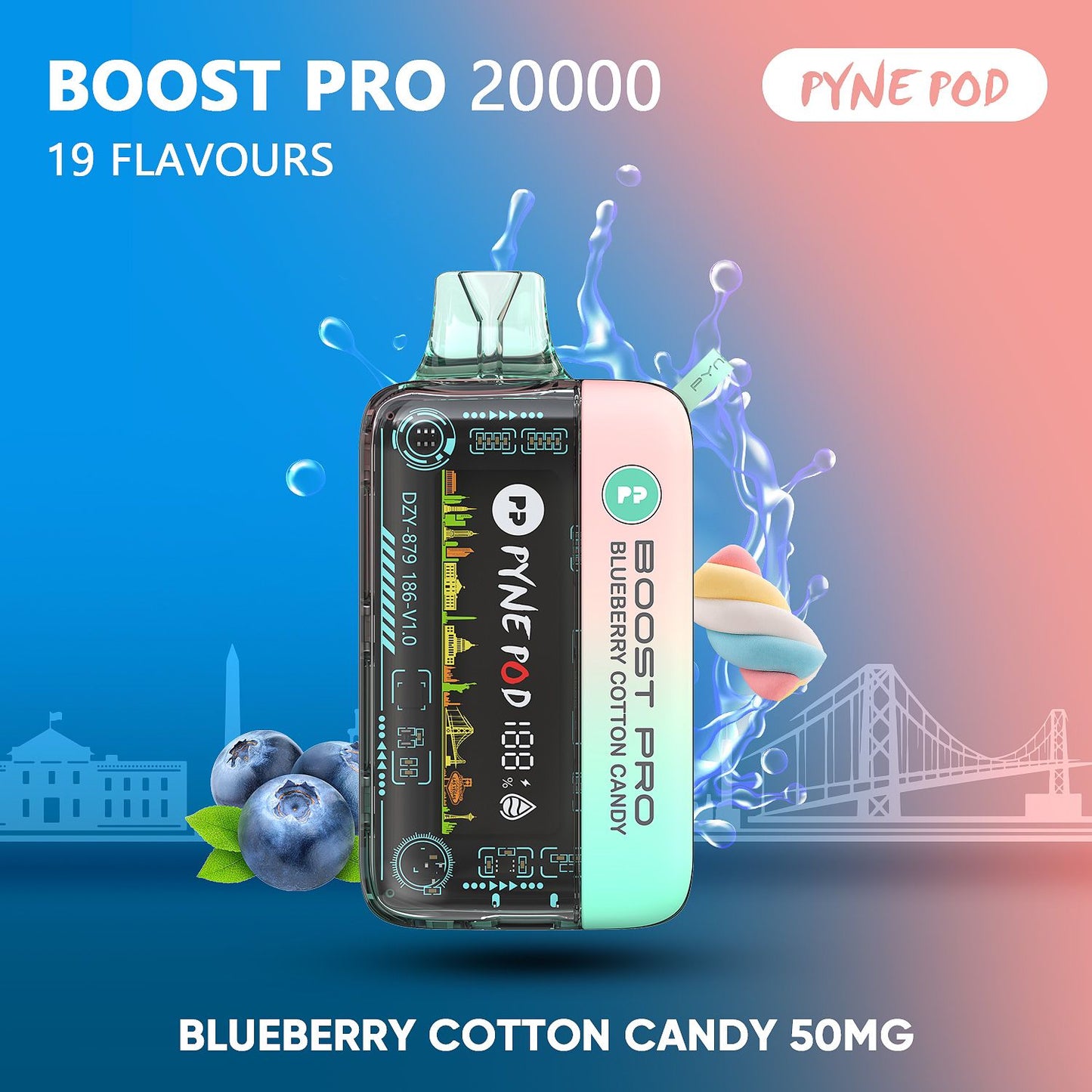 Pyne Pod Boost Pro 20000 Puffs Disposable Vape