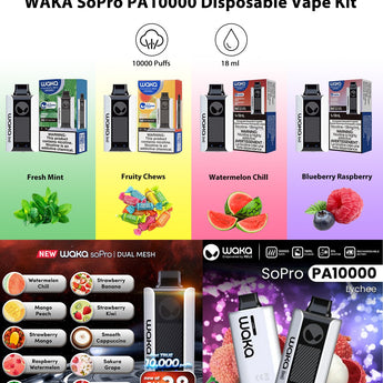 Waka so pro 10.000 puffs disposable vape